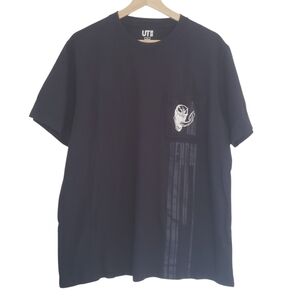 Uniqlo UT Marvel T Shirt We Are Venom Graphic Pocket Tee Navy Unisex Size L